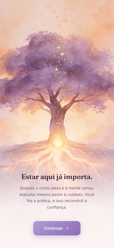 Neuroot app — post-practice registration interface for tracking burnout recovery progress