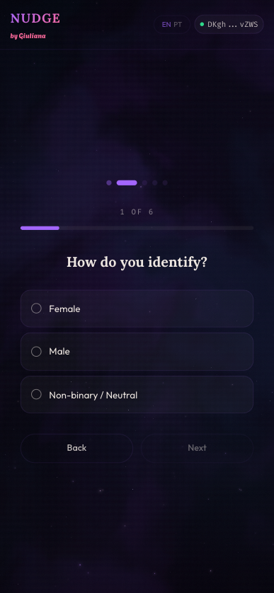 Nudge quiz — identity question